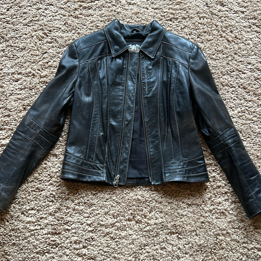 Harley Davidson Genuine Leather Distressed Leather Jacket